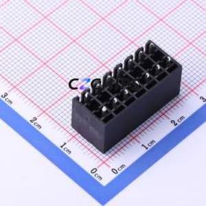 KF2EDGSV-3.5-2*7P Plug-in Terminal Block Through hole,P=3.5mm Connector Board-to-Board / Socket - Closed 2x7P 3.5mm Black - Product Image 2