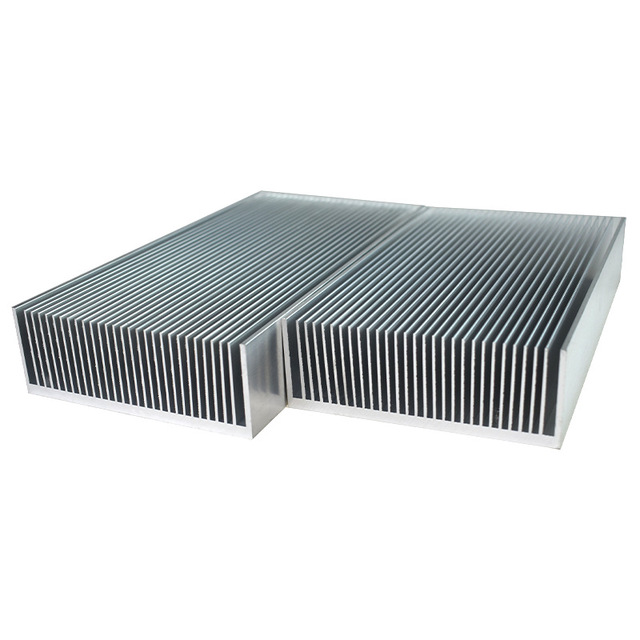 High Power Electronic Heat Sink 125 * 45 Dense Toothed Aluminum Profile IGBT Heat Sink
