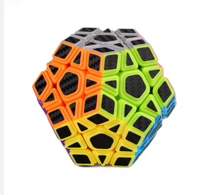 Cubo <span class=keywords><strong>Megaminx</strong></span> de la Serie de Fibra de Carbono MoYu MeiLong, Cubo Mágico Profesional de Dodecaedro Suave para Competición de Velocidad - Product Image 1