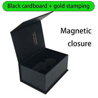 Boîte cadeau rigide personnalisée réutilisable avec fermeture magnétique, estampage à chaud bronzé, insert en mousse EVA velours, boîte avec logo personnalisé