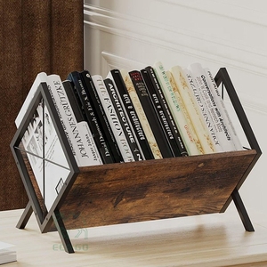 Estantería de Bambú Independiente de Estilo Clásico y Diseño Multifuncional para Almacenamiento de Música en la Sala de Estar - Product Image 3