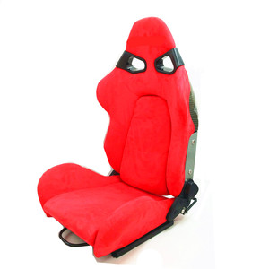 2 pièces/ensemble Sièges de course sportifs de haute qualité en fibre de verre rouge pour voiture de sport - Product Image 3