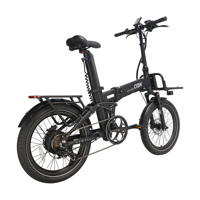 Vélo électrique pliable 20 pouces 7 vitesses Greenway Irlande, portable, léger, en alliage d'aluminium, avec suspension avant, idéal pour les trajets quotidiens, directement de l'usine