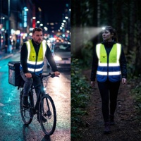 Gilets de sécurité professionnels imperméables et respirants en tissu maillé réfléchissant pour les travailleurs