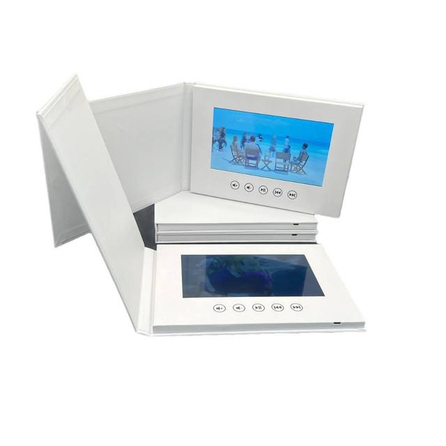 Custom HD LCD Screen Video Brochure Digital Greeting Card Wedding Invitation Business Advertising Video Book