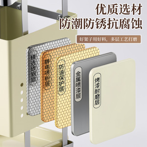 Support rotatif pour couteaux en acier inoxydable, 7 pièces, organiseur de lames multifonctionnel avec drainage pour comptoir de cuisine - Product Image 5