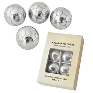 World Soccer Cup 2026 Football Forme <span class=keywords><strong>Alcool</strong></span> Pierres De Glace 4PC En Acier Inoxydable Refroidisseurs De Boissons Alcoolisées avec Boîte-Cadeau - Product Image 4