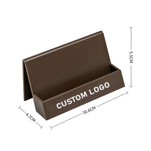 Wholesale Customizable Simplicity Design Business <b>Card</b> Storage <b>Box</b> Desktop Business <b>Card</b> Holder - Product Image 1