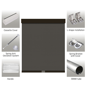 SAMADHI <b>Window</b> Shading Custom Motorized Roller Shades Roller Blinds Vertical Design Polyester for Hotel - Product Image 5