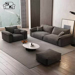 Canapé Baxter au design moderne et luxueux, modèle Oreille d'Éléphant, meubles de salon design, multicolores, rangée droite - Product Image 5