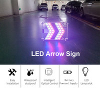Panneau de signalisation directionnel LED IP66, lumière d'avertissement routière, film réfléchissant de première qualité en aluminium pour la sécurité des travaux routiers
