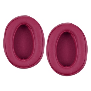 Coussinets en cuir 100ABN de haute qualité avec couvercle antibruit de remplacement en mousse à mémoire pour casque Sony MDR 100ABN WH <span class=keywords><strong>H900N</strong></span> - Product Image 4