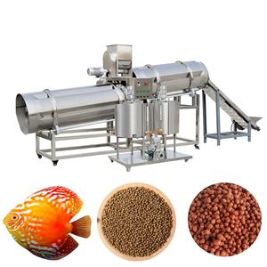 Nouvelle ligne de production complète d'aliments pour poissons et crevettes en Chine, extrudeuse à double vis avec acier inoxydable 304, capacité de 1 tonne/h - Product Image 4