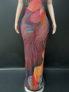 Novance Y5442-B Abito da Sera Chic Dubai, Vestiti di Lusso da Sera 2026 con Cristalli, Abiti Sexy da Donna per Feste in Discoteca - Product Image 3