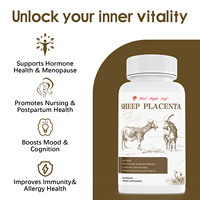 Soutien Immunitaire et Allergique : Capsules de Placenta de Mouton - Avec Zinc et Bioflavonoïdes d'Agrumes, Favorise le Système de Défense Naturel