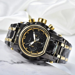 Montre sport à quartz pour homme 2026 avec grand cadran boussole, boîtier en alliage et bracelet en acier inoxydable - Product Image 4
