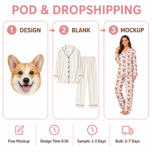 Print on Demand Custom Women <strong>Pajamas</strong> Set New Sleepwear Full Printed <strong>Pajamas</strong> Women Long Sleeve Female Cute Sleepwear Sets - Product Image 3