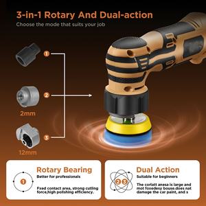 Dual Action 12V Rotary Electric <b>Car</b> Polisher <b>Machine</b> Industrial Multi-Functional Eccentric Straight <b>for</b> <b>Car</b> <b>Polishing</b> Battery - Product Image 2
