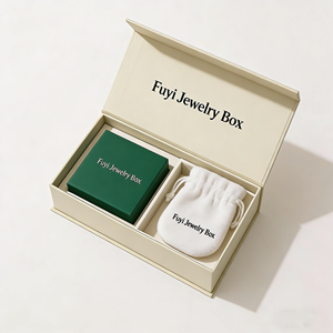 The New Book-shaped Magnetic Jewelry <b>Box</b> Set Includes 9*9*3 cm Drawer <b>Box</b> and 7*9 cm Velvet Pouch Ring and Bracelet <b>Storage</b> <b>Box</b> - Product Image 1