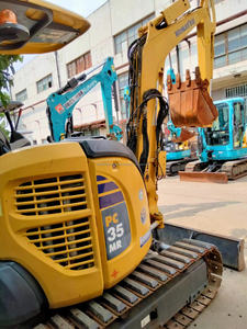 Mini pelle KOMATSU PC35 d'occasion japonaise avec chenille en caoutchouc de 3 tonnes, faible durée de fonctionnement, bonne condition, certifiée EPA CE - Product Image 4