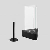 Valse Mini Cheminée à alcool portable moderne autoportante en acier inoxydable, table de chauffage à bioéthanol à flamme réelle pour salle à manger intérieure