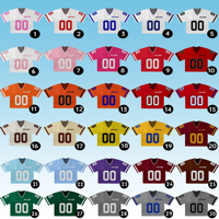 Game Day Trikot Damen Maßgeschneidertes Strass-Cheerleader-Trikot Modisches Mesh Sublimations-American-Football-Crop-Trikot
