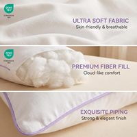 Ensemble d'inserts de coussin lombaire en microfibre vierge 200TC certifiée Oeko-TEX, hypoallergénique, 14x36 pouces, lavable en machine, doux, rectangulaire