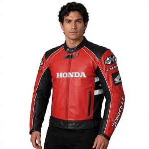 เสื้อแจ็คเก็ตสำหรับขี่มอเตอร์ไซค์ Zonda สำหรับผู้ชาย/เสื้อแจ็คเก็ตหนังวัวแท้ พร้อมแผ่นป้องกันระดับ CE 2 พร้อม Hump - Product Image 1