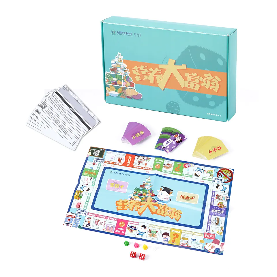 Высококачественная оптовая продажа семейная группа развлечений для взрослых Классическая игра монополи с бумажной карточкой