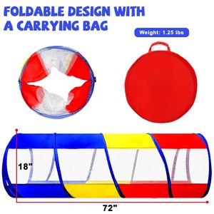 Túnel de juego para bebés de 1 a 3 años, fabricado en fábrica, tipo pop-up, para gatear, con actividades sensoriales, para interiores y exteriores. - Product Image 5