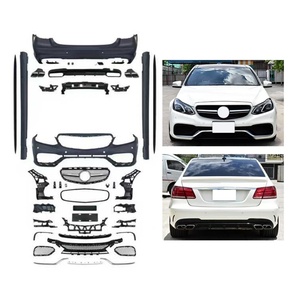 Kit carrosserie complet pour Mercedes W212 AMG63 (2014-2015) : pare-chocs avant avec feux antibrouillard et pare-chocs arrière à fixation par boulons - Product Image 1