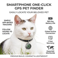 Traceur GPS pour animaux de compagnie, localisateur anti-perte, dispositif de positionnement Bluetooth pour chat, chien, clés avec crochet étanche