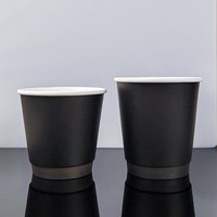 Vaso de Café Desechable de Doble Pared Biodegradable con Logotipo Personalizado, Recubrimiento de PE, Tapa para Llevar, Vaso de Papel para Té con Leche