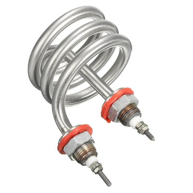 Industrial 220V 6KW Coil Spiral Shape Tubular Water Heater Electric Stainless Steel Boiler Water Heating Element Custom OEM ODM