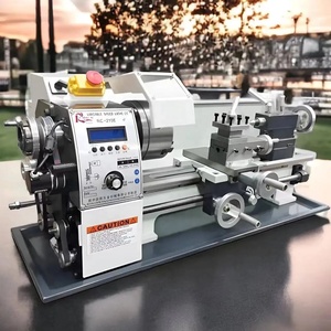 WM210 1100W 400 600 800MM Longitud del torno de metal semiautomático Roscado automático Mini torno para torno de escritorio de metal - Product Image 2