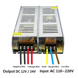 AC/DC LED SMPS แหล่งจ่ายไฟสลับอุตสาหกรรม12V 200W