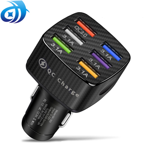 6 Ports USB 48W Charge rapide 15A Mini Charge rapide pour iPhone pour <span class=keywords><strong>Xiaomi</strong></span> pour Huawei <span class=keywords><strong>adaptateur</strong></span> de <span class=keywords><strong>chargeur</strong></span> de téléphone portable dans la voiture - Product Image 1