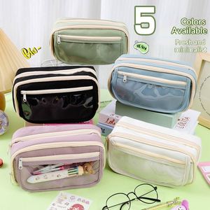 Crazy Buy - Estuche transparente para lápices de nueve capas con diseño de Panda, gran capacidad, con cremallera abatible, para uso escolar y de oficina, multifunción - Product Image 2