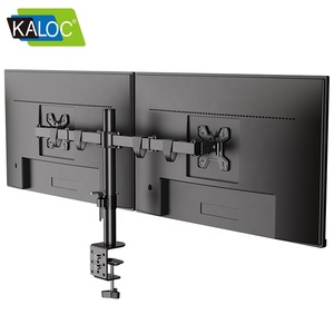 Kaloc DW220-J ขาตั้งมอนิเตอร์แบบหมุนได้360องศา17-32ปรับได้การติดตั้งมอนิเตอร์เอาต์เทอร์มินัลขาโต๊ะ - Product Image 3