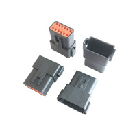 Deutsch-montaje de brida serie Dt L012, conector macho de cable automático impermeable, 2p/3p/4p/6p/8p/12p