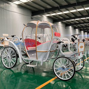 Customizable <b>White</b> Cinderella Carriage Royal Pumpkin Horse Cart Wedding Props Party Table Decoration Royal Pumpkin Themed - Product Image 2