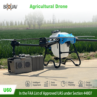 Drone agricole commercial avec grand réservoir, UAV de pulvérisation agricole, charge lourde 50 litres