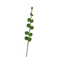 100% Handgemaakte Kunstmatige Gebreide Bloem Gehaakte Eucalyptus Bladeren Bloemen Breien Bladeren Gehaakt Blad Huisdecoratie