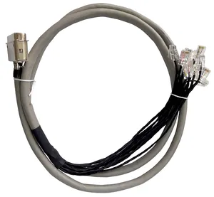 50 पिन पुरुष rj21 90 डिग्री से 12 पोर्ट rj45 2 मीटर बिल्ली 3 टेल्को केबल