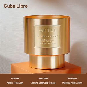 เทียนหอมถั่วเหลืองหรูหราสีทองขายดีปี 2026 พร้อมถ้วยโลหะ ไส้ไม้ สำหรับกล่องของขวัญและขายส่งจำนวนมาก - Product Image 6