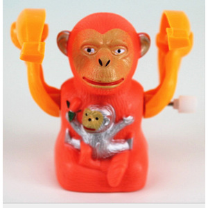 Jouet à remonter en forme de singe, en plastique, taille unique, pour 2 à 4 ans, unisexe - Product Image 1