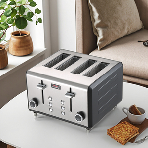 Ohigitechi Vintage 2000W Rétro Petit Déjeuner Ensemble 1.7L 304 Inoxydable Bouilloire Électrique Et 4 Tranches Multifonction <span class=keywords><strong>Couleur</strong></span> Peint <span class=keywords><strong>Grille</strong></span>-<span class=keywords><strong>Pain</strong></span> - Product Image 4