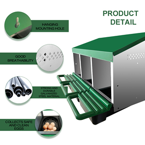 Nido Metálico para Gallinas Ponedoras de Granja Libre, Caja de Nidificación para Gallinas, Gallinero - Product Image 2