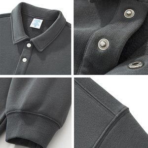 Sudadera Unisex de Gran Tamaño, 380 g/m², Manga Larga, Lisa, Casual, Otoñal, Entrega Rápida, Venta al Por Mayor OEM - Product Image 5