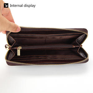 Portefeuille long AndoBag pour homme en cuir de vache véritable, sac à main élégant, sac à main pour affaires - Product Image 4